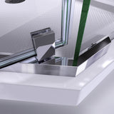 DreamLine Prism 38 in. x 74 3/4 in. Frameless Neo-Angle Pivot Shower Enclosure in Oil Rubbed Bronze with Black Base Kit