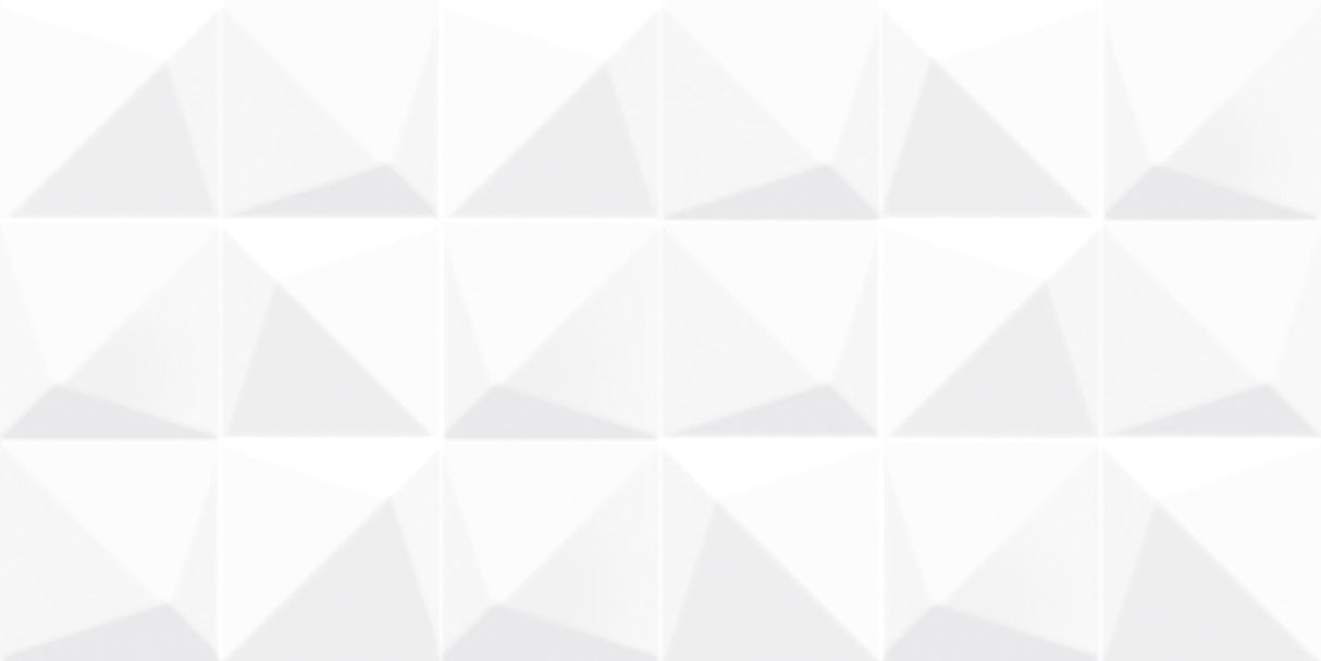 Anatolia Tile 12X24 Linea Prizmatic Scultped White Glossy Wall Tile 4000-0047-2 Linea Prizmatic 12x24 - premium natural stone mosaic tile from Anatolia Tile, available at PoshHaus showroom in Keene, NH