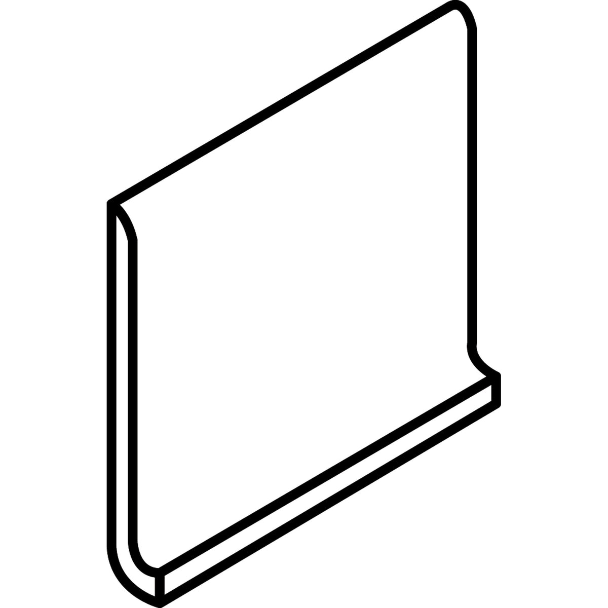 American Olean Quarry Naturals Shadow Gray Q3565 Cove Base Matte Quarry Tile Trim