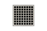 Infinity Drain QS 5 5” Strainer - Squares Pattern for Q 5, QD 5, QDB 5