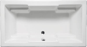 Americh QU6060BA2-WH Quantum Corner 6060 - Builder Series / Airbath 2 Combo - White