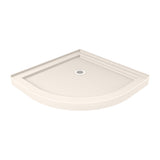 DreamLine Prime 33 in. x 74 3/4 in. Semi-Frameless Clear Glass Sliding Shower Enclosure in Oil Rubbed Bronze with Biscuit Base Kit