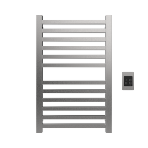 Amba Products Q2132B Quadro 12-Bar Hardwired Towel Warmer - 4.375 x 21.25 x 33.125 in. - Brushed Finish