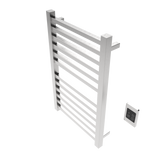 Amba Products Q2132B Quadro 12-Bar Hardwired Towel Warmer - 4.375 x 21.25 x 33.125 in. - Brushed Finish