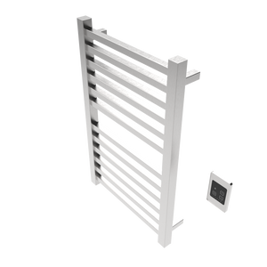 Amba Products Q2132B Quadro 12-Bar Hardwired Towel Warmer - 4.375 x 21.25 x 33.125 in. - Brushed Finish