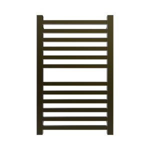 Amba Products Q2132BB Quadro 12-Bar Hardwired Towel Warmer - 4.375 x 21.25 x 33.125 in. - Brushed Bronze Finish