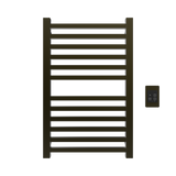 Amba Products Q2132BB Quadro 12-Bar Hardwired Towel Warmer - 4.375 x 21.25 x 33.125 in. - Brushed Bronze Finish