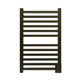 Amba Products Q2132BB Quadro 12-Bar Hardwired Towel Warmer - 4.375 x 21.25 x 33.125 in. - Brushed Bronze Finish