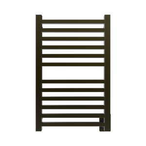 Amba Products Q2132BB Quadro 12-Bar Hardwired Towel Warmer - 4.375 x 21.25 x 33.125 in. - Brushed Bronze Finish