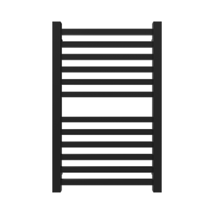 Amba Products Q2132MB Quadro 12-Bar Hardwired Towel Warmer - 4.375 x 21.25 x 33.125 in. - Matte Black Finish
