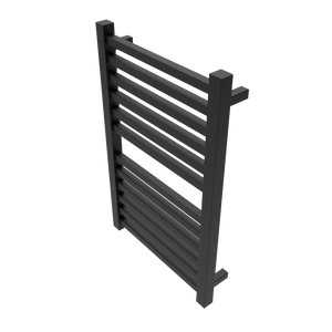 Amba Products Q2132MB Quadro 12-Bar Hardwired Towel Warmer - 4.375 x 21.25 x 33.125 in. - Matte Black Finish