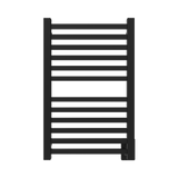 Amba Products Q2132MB Quadro 12-Bar Hardwired Towel Warmer - 4.375 x 21.25 x 33.125 in. - Matte Black Finish