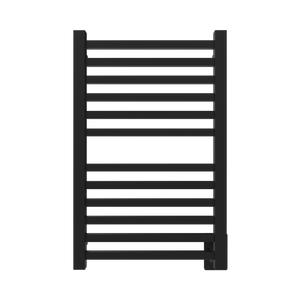 Amba Products Q2132MB Quadro 12-Bar Hardwired Towel Warmer - 4.375 x 21.25 x 33.125 in. - Matte Black Finish