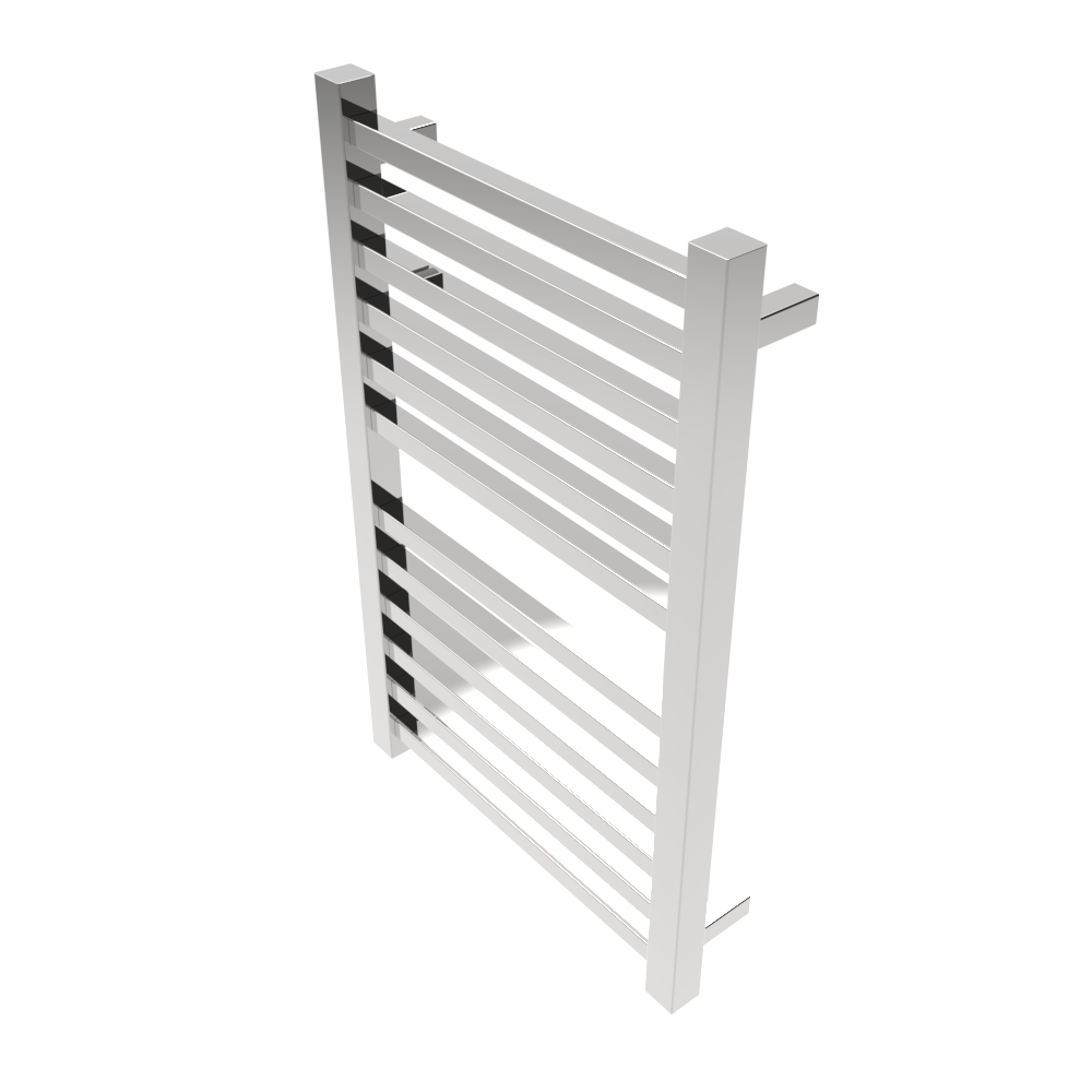 Amba Products Q2132P Quadro 12-Bar Hardwired Towel Warmer - 4.375 x 21.25 x 33.125 in. - Polished Finish