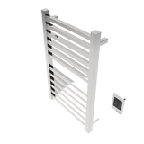 Amba Products Q2132P Quadro 12-Bar Hardwired Towel Warmer - 4.375 x 21.25 x 33.125 in. - Polished Finish