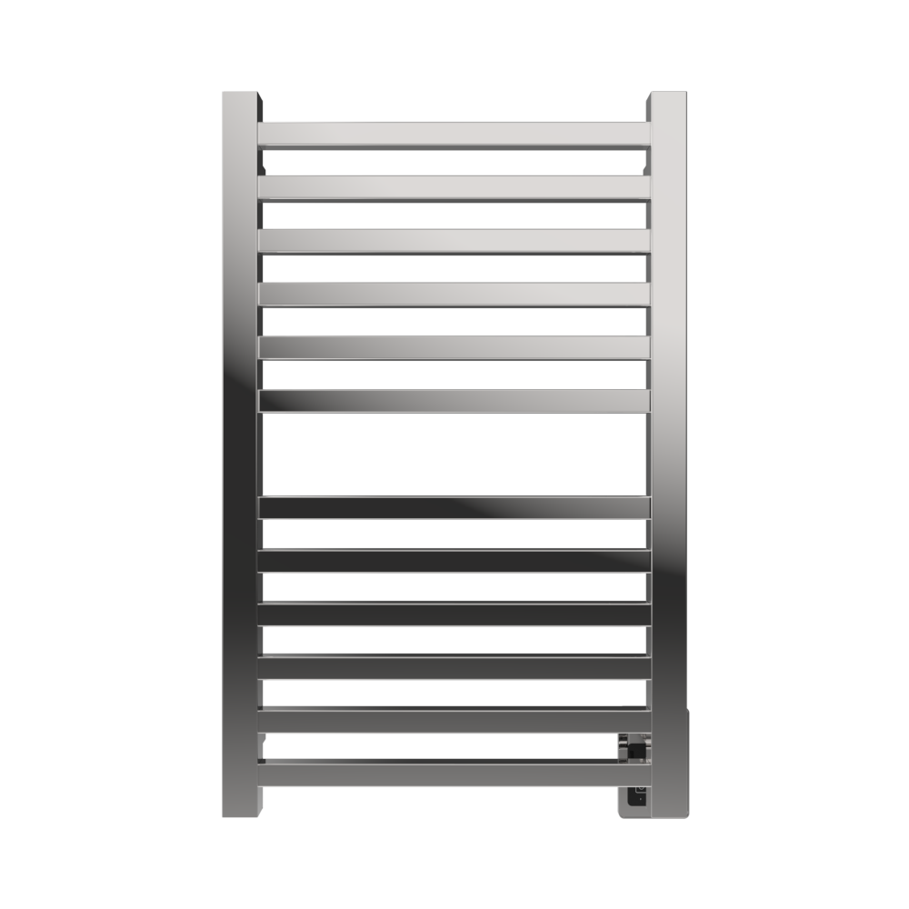 Amba Products Q2132P Quadro 12-Bar Hardwired Towel Warmer - 4.375 x 21.25 x 33.125 in. - Polished Finish