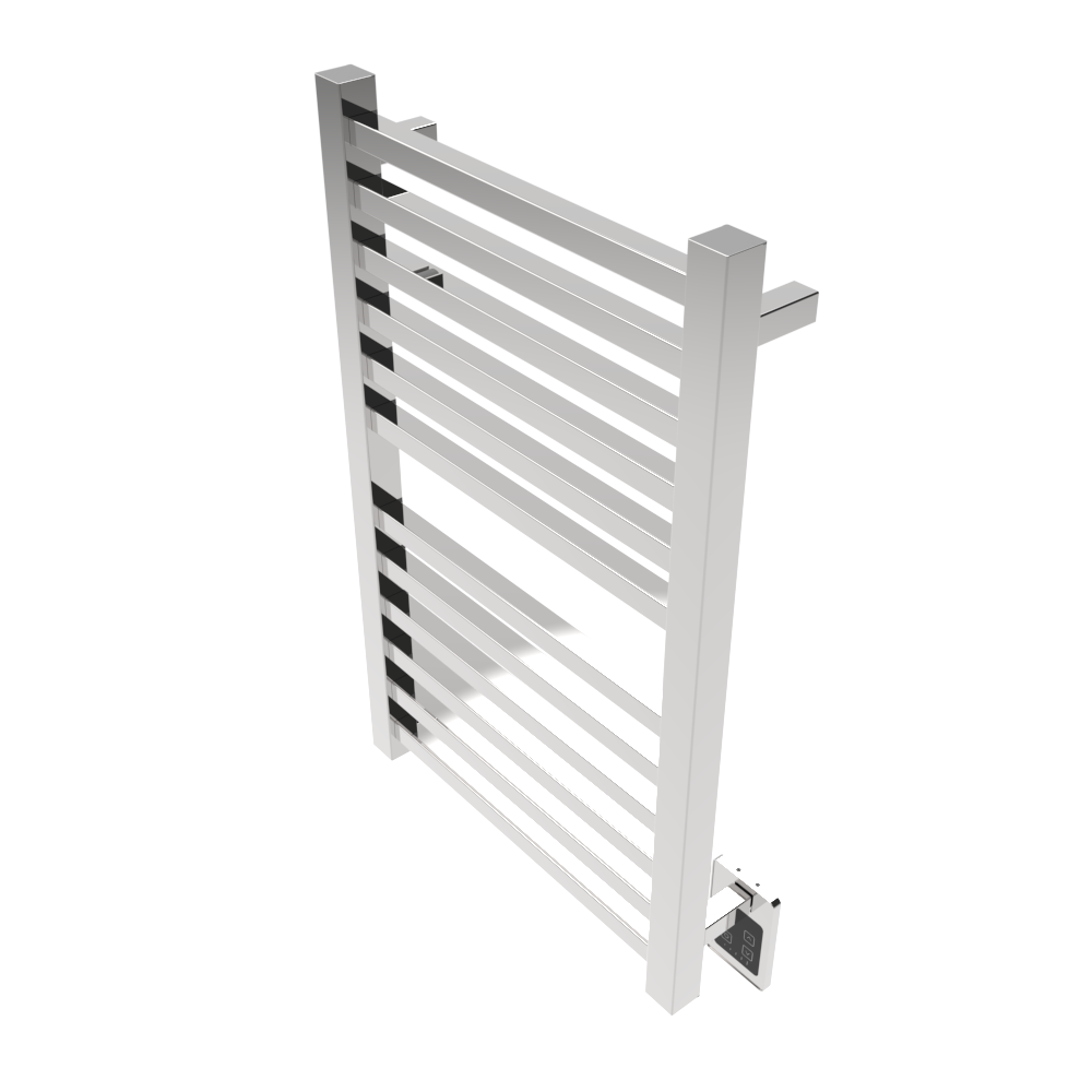 Amba Products Q2132P Quadro 12-Bar Hardwired Towel Warmer - 4.375 x 21.25 x 33.125 in. - Polished Finish