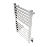 Amba Products Q2132P Quadro 12-Bar Hardwired Towel Warmer - 4.375 x 21.25 x 33.125 in. - Polished Finish