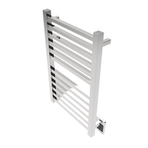 Amba Products Q2132P Quadro 12-Bar Hardwired Towel Warmer - 4.375 x 21.25 x 33.125 in. - Polished Finish