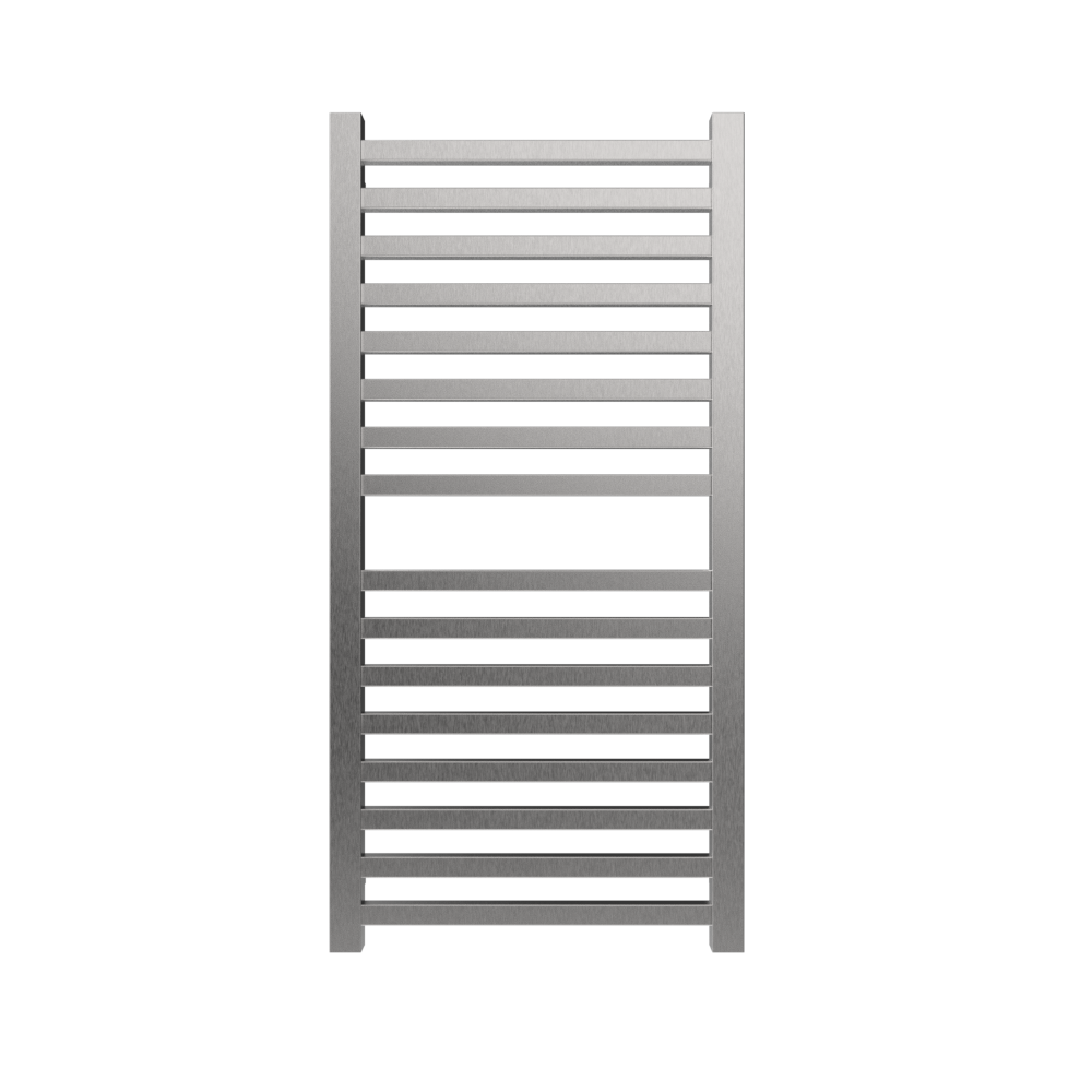 Amba Products Q2142B Quadro 16-Bar Hardwired Towel Warmer - 4.375 x 21.25 x 42.625 in. - Brushed Finish