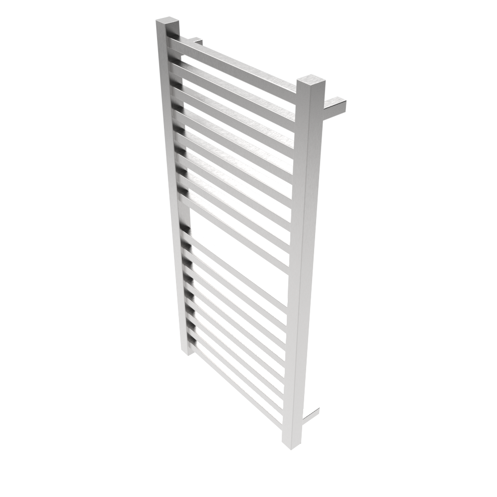 Amba Products Q2142B Quadro 16-Bar Hardwired Towel Warmer - 4.375 x 21.25 x 42.625 in. - Brushed Finish