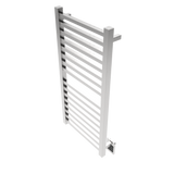 Amba Products Q2142B Quadro 16-Bar Hardwired Towel Warmer - 4.375 x 21.25 x 42.625 in. - Brushed Finish