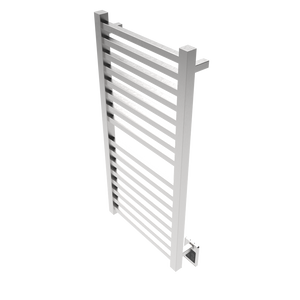 Amba Products Q2142B Quadro 16-Bar Hardwired Towel Warmer - 4.375 x 21.25 x 42.625 in. - Brushed Finish