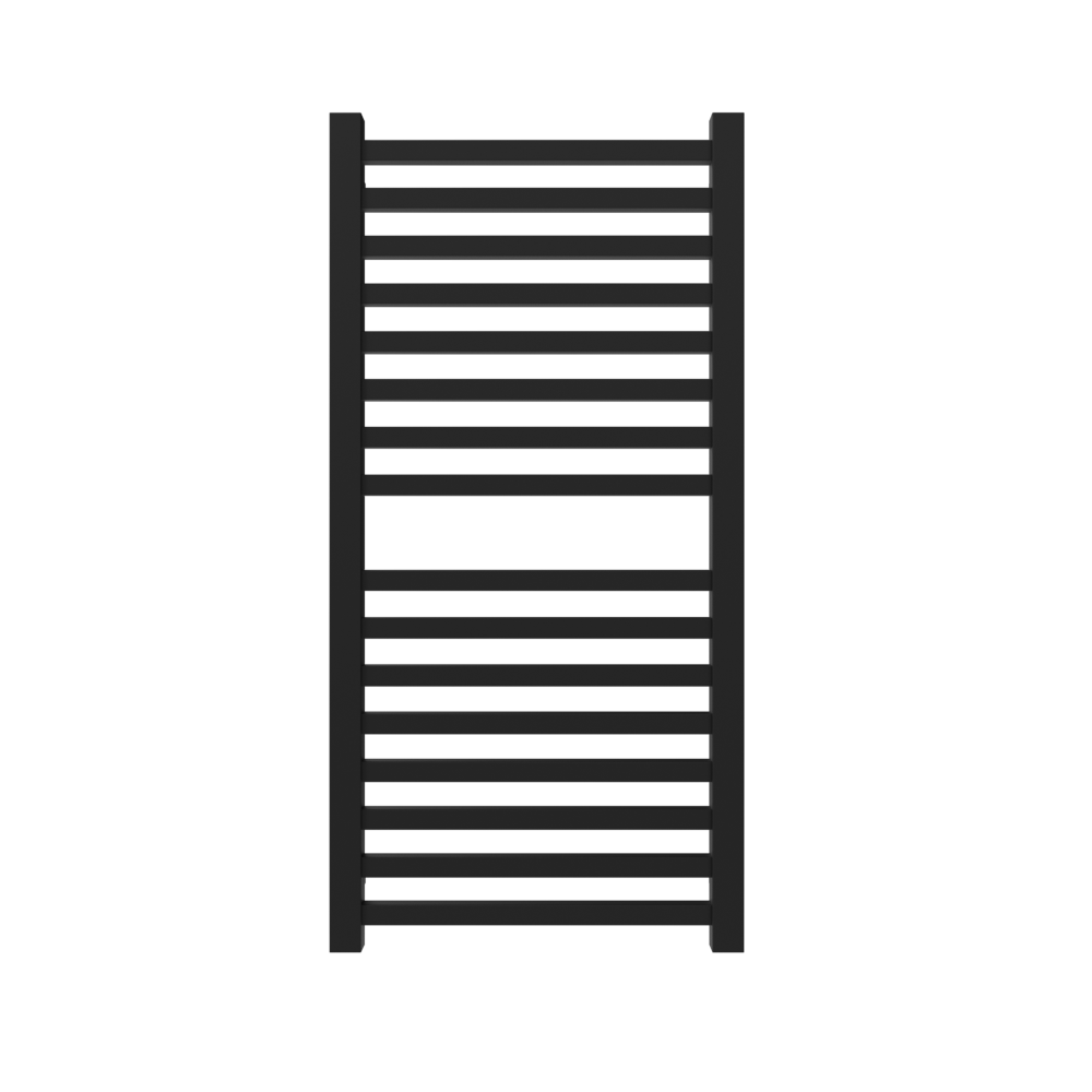 Amba Products Q2142MB Quadro 16-Bar Hardwired Towel Warmer - 4.375 x 21.25 x 42.625 in. - Matte Black Finish
