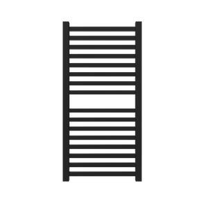 Amba Products Q2142MB Quadro 16-Bar Hardwired Towel Warmer - 4.375 x 21.25 x 42.625 in. - Matte Black Finish
