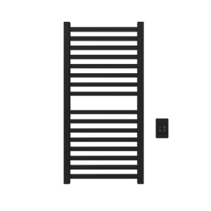 Amba Products Q2142MB Quadro 16-Bar Hardwired Towel Warmer - 4.375 x 21.25 x 42.625 in. - Matte Black Finish