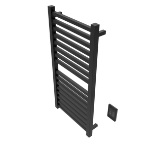 Amba Products Q2142MB Quadro 16-Bar Hardwired Towel Warmer - 4.375 x 21.25 x 42.625 in. - Matte Black Finish