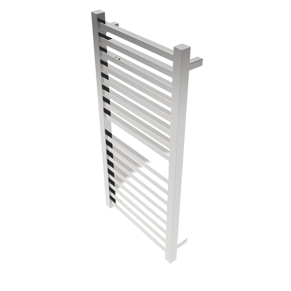 Amba Products Q2142P Quadro 16-Bar Hardwired Towel Warmer - 4.375 x 21.25 x 42.625 in. - Polished Finish