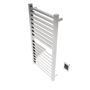 Amba Products Q2142P Quadro 16-Bar Hardwired Towel Warmer - 4.375 x 21.25 x 42.625 in. - Polished Finish