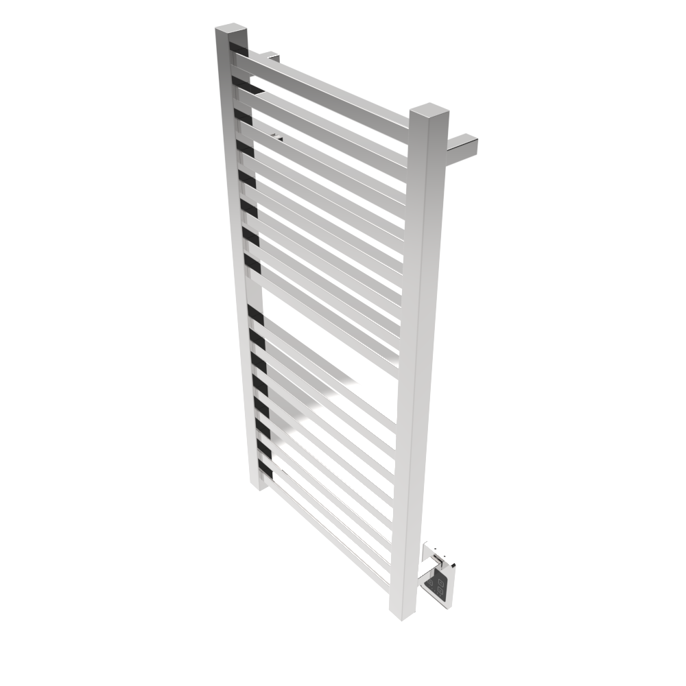 Amba Products Q2142P Quadro 16-Bar Hardwired Towel Warmer - 4.375 x 21.25 x 42.625 in. - Polished Finish