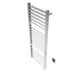Amba Products Q2154B Quadro 20-Bar Hardwired Towel Warmer - 4.375 x 21.25 x 54.375 in. - Brushed Finish