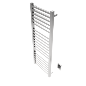 Amba Products Q2154B Quadro 20-Bar Hardwired Towel Warmer - 4.375 x 21.25 x 54.375 in. - Brushed Finish