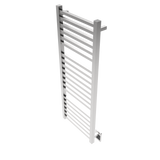 Amba Products Q2154B Quadro 20-Bar Hardwired Towel Warmer - 4.375 x 21.25 x 54.375 in. - Brushed Finish