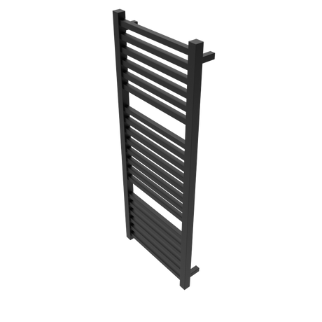 Amba Products Q2154MB Quadro 20-Bar Hardwired Towel Warmer - 4.375 x 21.25 x 54.375 in. - Matte Black Finish