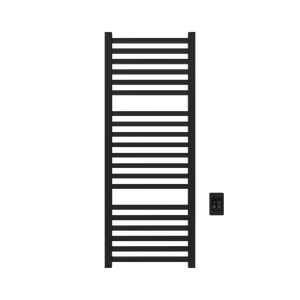 Amba Products Q2154MB Quadro 20-Bar Hardwired Towel Warmer - 4.375 x 21.25 x 54.375 in. - Matte Black Finish