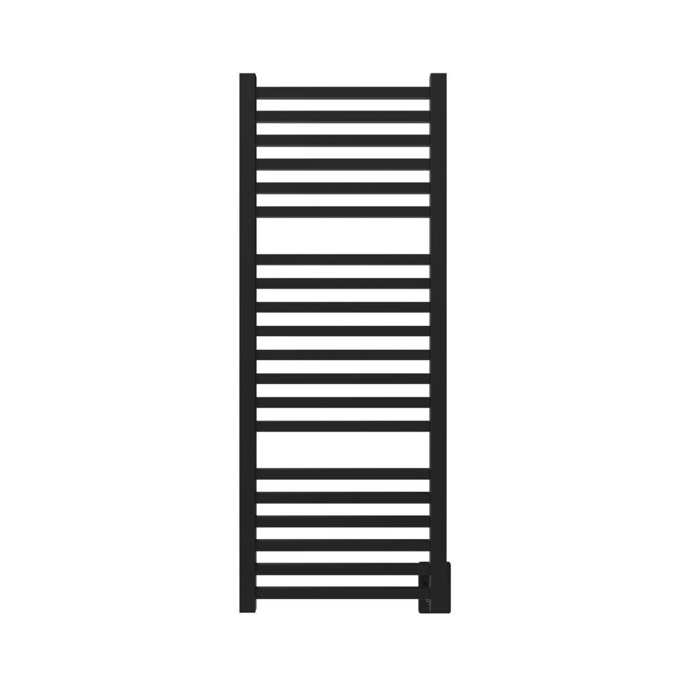 Amba Products Q2154MB Quadro 20-Bar Hardwired Towel Warmer - 4.375 x 21.25 x 54.375 in. - Matte Black Finish