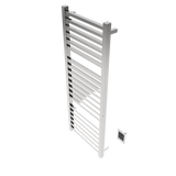 Amba Products Q2154P Quadro 20-Bar Hardwired Towel Warmer - 4.375 x 21.25 x 54.375 in. - Polished Finish