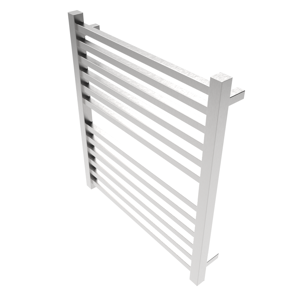 Amba Products Q2932B Quadro 12-Bar Hardwired Towel Warmer - 4.375 x 29.125 x 33.125 in. - Brushed Finish