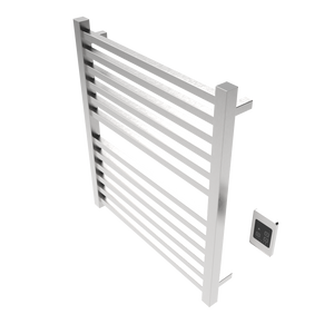 Amba Products Q2932B Quadro 12-Bar Hardwired Towel Warmer - 4.375 x 29.125 x 33.125 in. - Brushed Finish