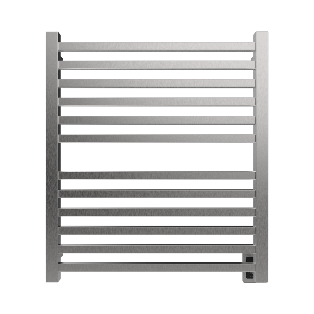 Amba Products Q2932B Quadro 12-Bar Hardwired Towel Warmer - 4.375 x 29.125 x 33.125 in. - Brushed Finish