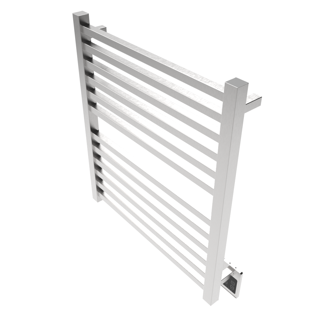 Amba Products Q2932B Quadro 12-Bar Hardwired Towel Warmer - 4.375 x 29.125 x 33.125 in. - Brushed Finish