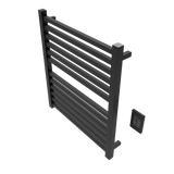 Amba Products Q2932MB Quadro 12-Bar Hardwired Towel Warmer - 4.375 x 29.125 x 33.125 in. - Matte Black Finish