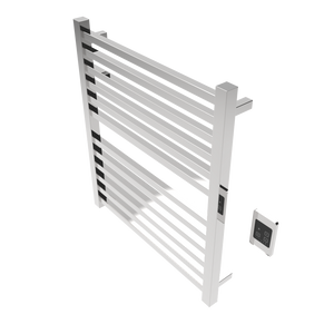 Amba Products Q2932P Quadro 12-Bar Hardwired Towel Warmer - 4.375 x 29.125 x 33.125 in. - Polished Finish