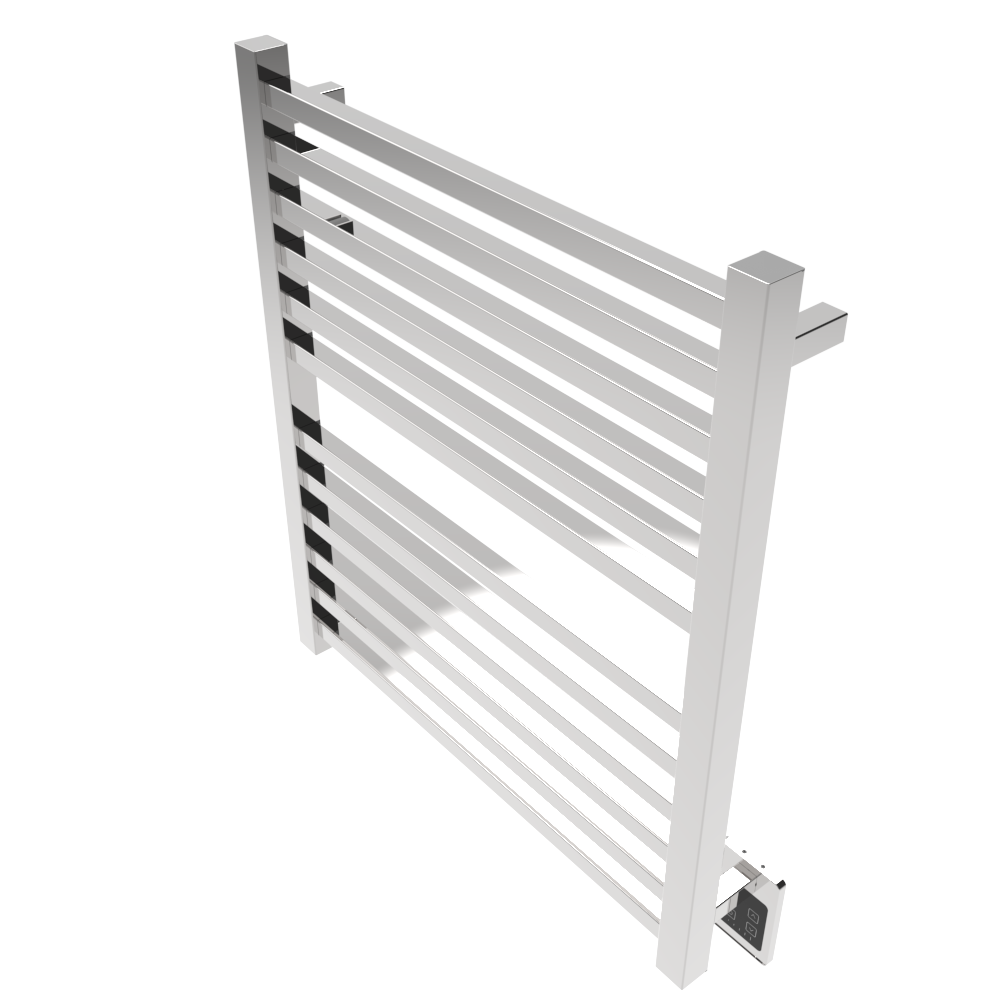 Amba Products Q2932P Quadro 12-Bar Hardwired Towel Warmer - 4.375 x 29.125 x 33.125 in. - Polished Finish