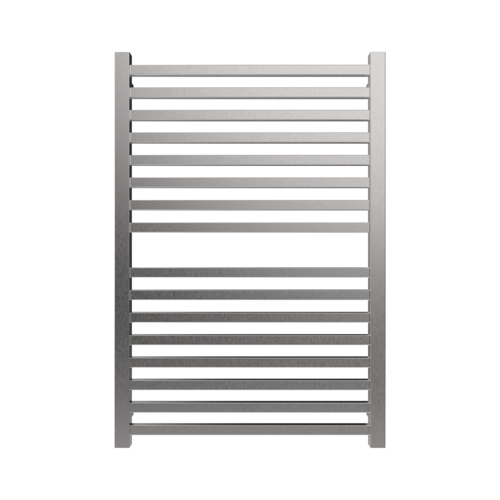 Amba Products Q2942B Quadro 16-Bar Hardwired Towel Warmer - 4.375 x 29.125 x 42.625 in. - Brushed Finish
