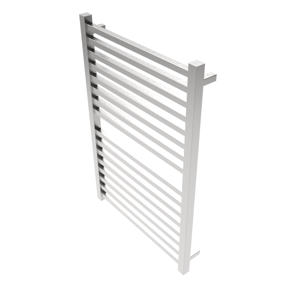 Amba Products Q2942B Quadro 16-Bar Hardwired Towel Warmer - 4.375 x 29.125 x 42.625 in. - Brushed Finish